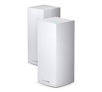 Linksys Velop MX10600 sistema WiFi 6 mesh tribanda (AX5300), router WiFi, repetidor, extensor, hasta 525 m² de cobertura, más de 100 dispositivos, MU-MIMO y controles parentales, paquete de 2, negro