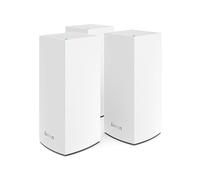 Linksys Velop MX12600 sistema WiFi 6 mesh tribanda (AX4200), router WLAN, repetidor, extensor con hasta 830 m² de cobertura, 3,5 veces más veloz, más de 120 dispositivos, paquete de 3, blanco