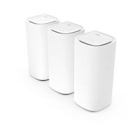 Linksys Velop Pro WiFi 6E Mesh System MX6203-KE Router Cognitive Mesh con Banda de 6 GHz y 5.4 GB/s, Cobertura para Casas de hasta 825 m² y 600 Dispositivos, 3 Unidades