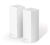 Linksys WHW0302 Velop sistema de mesh Wi-Fi tribanda para toda la casa (router/extensor WiFi AC2200, 350 m² de cobertura, controles parentales, 2 nodos, blanco)