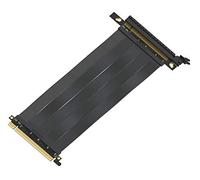LINKUP - [20cm Nuevo PCIe 3.0 16x Tarjeta de Extensión de Cable Elevador Flexible Vertical Adaptador Especial Súper Blindado Riser Card Alta Velocidad┃Conector 180 Grados TT Compatible