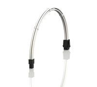 LINKUP - AVA 50cm 4 Pines CPU ATX Placa Base PSU Fuente de Alimentación Cable de Extensión de PC Personalizado con Mangas Trenzadas con Peines┃Un Solo Paquete┃500mm - Blanco