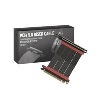 LINKUP - AVA5 Armour Cable elevador PCIe 5.0 | Listo para RTX5090 RX9070 GPU | x16 128GB/s Velocidad | Compatible con PCIE 4.0 y WRX80/WRX90E | Ángulo recto Negro 10cm (Longitud total 14cm)