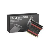 LINKUP - AVA5 Cable elevador PCIe 5.0 | Listo para RTX5090 RX9070 GPU | x16 128GB/s Velocidad | Compatible con PCIE 4.0 y WRX80/WRX90E | Ángulo Liano Negro 5cm (Longitud total 9cm)