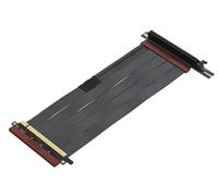 LINKUP - Cable Montante Ultra PCIe 4.0 X16 Conector Blindado Gaming PCI Express Gen4 Reverse PCIE con Enchufe 270 Grados (24cm) Compatible con NZXT H1 sin tornillo
