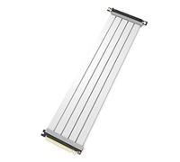 LINKUP - Cable Riser AVA PCIe 4.0 Gen 4 x16 - Compatible con RTX 4090 RX7900 - Potencia tu rendimiento en juegos - Conector a 90 grados blanco (30cm)
