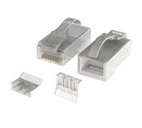 LINKUP - Conectores RJ45 Cat6 UTP | Conectores Ethernet Cat 6 8P8C | UTP Gigabit Round Cable Connector | Platinum 50 Mi Gold Platted High Performance | 100 Pack
