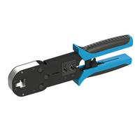 LINKUP - Herramienta de crimpado de conector blindado RJ45 STP para conectores modulares de alambre de gran diámetro LINKUP Cat6A (CON-C6ASV2-050) intercambiables y compatibles con puntas de crimpado