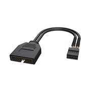 LINKUP - USB 2.0 hembra a USB 3.0 macho de 20 pines IDC placa base Header Active Compatible Converter Compatible Type C USB-C Chipet and Panel Mount