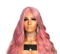 LINLINCD -63,5 CM mujeres largo cabeza completa pelucas Natural rizado ondulado pelo Ombre raíces oscuras resistente al calor sintético peluca