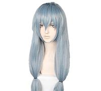 LINLINCD -Alta Quali-Jujutsu Kaisen Mahito Cosplay peluca de pelo sintético trenzado azul resistente al calor+casquillo de peluca