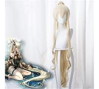 LINLINCD - Anime Arknights Cosplay Wig 120 cm Long Curl Heat Resistant Synthetic Hair Peruca Party Costume Wigs+ Wig Cap