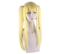 LINLINCD -Anime Coer Wig. 5. 0 cm Anime.Kakegurui. MEARI Saotome Mujeres Peluca Larga Cosplay Pelucas Jugar Pelo Dorado Halloween 1: 1 Pelucas