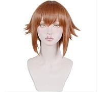 LINLINCD - Anime Coer Wig. Anime Grand Blue Chisa Kotegawa Peluca Cosplay Pelo Castaño Peluca sintética resistente al calor+ peluca gorra