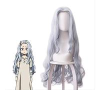 LINLINCD -Anime Coer Wig. Anime My Hero Academia Eri Chisaki Mujer Gris Blue Peluca Cosplay Pelucas sintéticas resistentes al calor+Gorra de peluca gratis