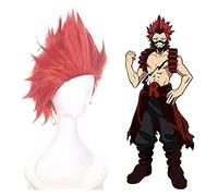 LINLINCD - Anime Coer Wig. Anime My Hero Academia Kirishima eijiro Corto Rojo Cosplay Peluca Boku No Héroe Academia Halloween Disfraz Pelo sintético Perucas