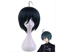 LINLINCD -Anime Coer Wig. Anime v3: Armonía Matar Saihara Shuichi Kurzweid Cosplay Disfraz Dangan Ronpa Cabello resistente al calor Pelucas para hombres