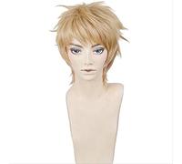 LINLINCD -Anime Coer Wig. Anime Wotakoi: el amor es duro para Otaku Naoya Nifuji Peluca Cosplay Marrón claro Peluca de pelo sintético resistente al calor+gorra de peluca