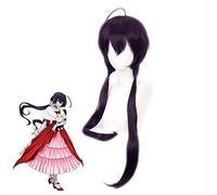 LINLINCD -Anime Coer Wig. Bungo Perros callejeros Hitori Ayumu Kyouka Izumi Kyoka Peluca larga de cola de caballo Cosplay Disfraz de pelo sintético resistente al calor pelucas de mujer