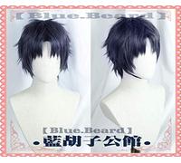 LINLINCD -Anime Coer Wig. Hirotaka Nifuji Blue Mix Short Peluca Cosplay Wotaku NI Koi WA Muzukashii = Es difícil amar un otaku,Wottakoi+Wig Cap