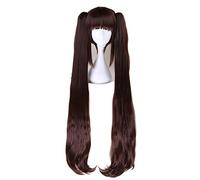 LINLINCD -Anime Coer Wig. Nekopara Chocolat Vainilla Dos Colas de Caballo Peluca Cosplay Disfraz Mujeres Largo Resistente al Calor Pelo Sintético Halloween Fiesta Pelucas