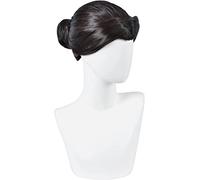 LINLINCD - Anime Coser Anime Anime Cosplay Peluca Demon Slayer Peluca Tamayo Peluca Negra para Mujer con Gorro de Peluca Gratis para Halloween en