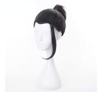 LINLINCD - Anime Coser Anime Anime Cosplay peluca Jujutsu Kaisen peluca Geto Suguru peluca de pelo corto negro con gorro de peluca gratis para Halloween en
