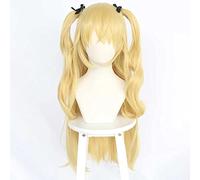 LINLINCD - Anime Coser Anime Genshin Impact Fischl Cosplay peluca con gorro de peluca gratis para fiesta de Halloween Carnaval con peluca