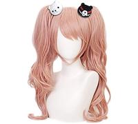 LINLINCD - Anime Coser Enoshima Junko Wig Anime Cosplay peluca con gorro de peluca gratis para Halloween en