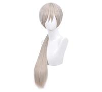 LINLINCD -Anime Coser Peluca Makima Peluca Hombre Motosierra Makima Cosplay Peluca con Gorro de Peluca Larga Cola de Caballo Rojo Anime Cosplay Peluca (Color: Quanxi)
