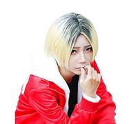 LINLINCD -Anime Coser pruik QC Anime Haikyuu! Kenma Kozume Cosplay peluca corto traje amarillo juego pelucas Halloween disfraces pelo
