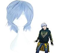LINLINCD - Anime Coser Wig A3! Act Addict Actor Misumi Ikaruga Cosplay Cosplay Disfraz Resistente al Calor Pelo Sintético Halloween Fiesta Roll Pelucas