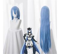LINLINCD - Anime Coser Wig Akame GA Kill! Esdeath Cosplay Pelucas Azul Largas Rectas Resistente al Calor Sintético Pelo Falso Anime Disfraz Wig Kuzw026 (Tamaño: KUZW026)
