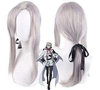 LINLINCD -Anime Coser Wig Anime Cosplay peluca Seraphin extremo feridary Sillory gris pelo púrpura Comic-Con