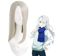 LINLINCD - Anime Coser Wig Anime Cosplay Wig Yuri! En las pelucas de hielo con una peluca gratuita para fiesta de Halloween del vestido de fantasía en la vida nocturna conciertos bodas