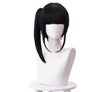 LINLINCD - Anime Coser Wig Anime Demon Slayer Kimetsu No Yaiba Cosplay Pelucas Tsuyuri Kanawo Cosplay Peluca sintética Peluca Halloween Parte Demonio Hoja (sin sombrero)