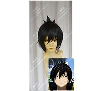 LINLINCD -Anime Coser Wig Anime Fairy Cola Zeref Dragneel Cosplay Peluca corta sintética resistente al calor esponjosa+peluca