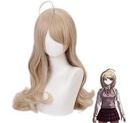 LINLINCD - Anime Coser Wig Anime V3 Kaede Akamatsu Peluca Larga para Mujeres Cosplay Disfraz Dangan Ronpa Resistente al Calor Pelo Sintético Fiesta Wigs