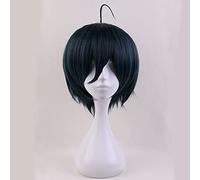 LINLINCD -Anime Coser Wig Anime V3: Muérant Harmony Saihara Shuichi Wig Dangan Ronpa Cosplay Disfraz de Cosplay resistente al calor pelucas de cabello+peluca