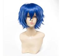 LINLINCD - Anime Coser Wig Cosplay Peluca Cosplay Full Wig Fibra resistente al calor 30 cm Rosa ahumada Cosplay Fiesta Moda Anime Disfraz Humano Pelo Sintético Fibra Resistente al Calor