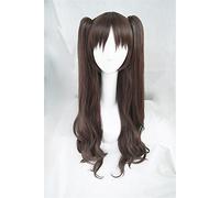 LINLINCD - Anime Coser Wig Cosplay Peluca de noche de estancia nocturna Assassin Sasaki Kojiro Blue Pelucas largas estilo mujeres Cosplay fiesta moda Anime Disfraz humano peluca completa pelo