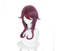 LINLINCD - Anime Coser Wig Cosplay peluca Genshin Impact Rosaria Cosplay peluca con peluca gratis (color: Rosaria) (color: Rosaria)