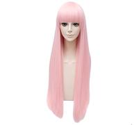 LINLINCD - Anime Coser Wig Cosplay Wig Darling im Franxx Ichigo Blue Short Cosplay Party Fashion Anime Kostüm Humano Vollperücken Kunsthaar Kunstbeständig Hitzebeständige Fasern
