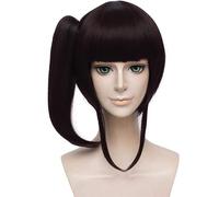 LINLINCD - Anime Coser Wig Demon Slayer: KIMETSU No Yaiba Tsuyuri Kanawo negro señoras estilo cosplay fiesta anime disfraz humano pelucas completas pelo sintético resistencia