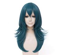 LINLINCD - Anime Coser Wig Fire Emblem: Triishouses Beleth Blue Mix Green Styled Damen Cosplay Party Anime Kostüm Full Perücke Synthetisches Haar hitzebeständige Fibra