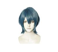 LINLINCD - Anime Coser Wig Fire emblema Troishouses Wigeth Bolthreth Blue Heart Resistant Hair Cosplay Peluca+Peluca larga (Color: Peluca corta)