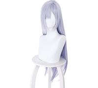 LINLINCD - Anime Coser Wig Game Arnights Gladiia Cosplay peluca larga recta azul azul claro peluca gris pelo sintético Halloween fiesta Navidad (diseño: Gladiia)