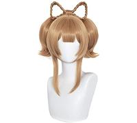 LINLINCD - Anime Coser Wig Genshin Impact Cosplay pelucas rayas verde 85 cm largo derecho duradero SYNTHETIC HEILS HAPS HALLOWERN carnaval fiesta + peluca (diseño: Yaoyao)
