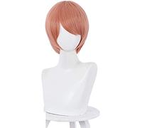 LINLINCD -Anime Coser Wig Juego en línea Identidad V Mecánico Tracy Reznik Cosplay Pelucas Gris Corto Pelo Sintético Fiesta de Halloween Juego (Gris) (Color: Naranja)