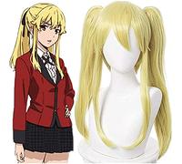 LINLINCD -Anime Coser Wig Kakegurui Gambler anime compulsivo Mary Saotome Cosplay Wig Cosplay Accesorios de disfraz Anime Mujeres Cosplay Peluca+peluca